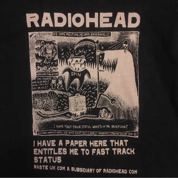 Vintage Radiohead W.A.S.T.E. long-sleeve shirt - Picture 2 of 7